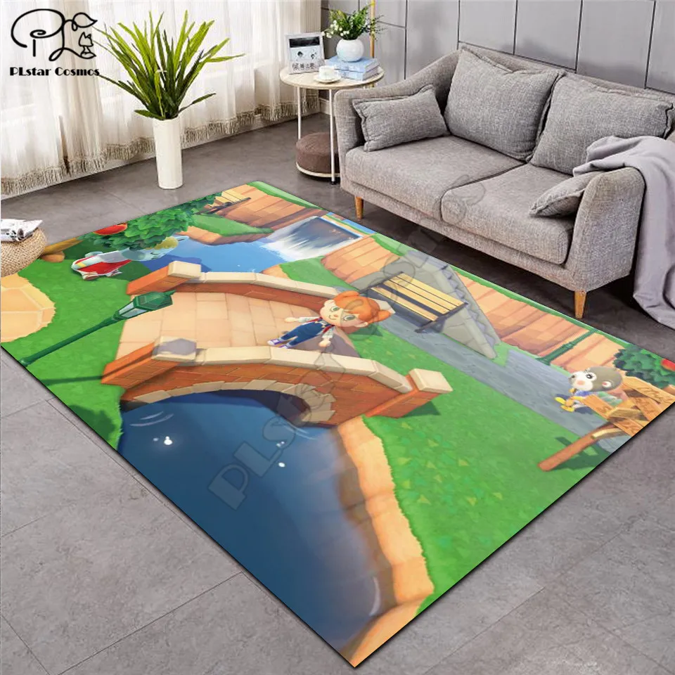 animal crossing carpet kids room soccer rug field parlor bedroom living room floor mats children large rugs home mat free global shipping