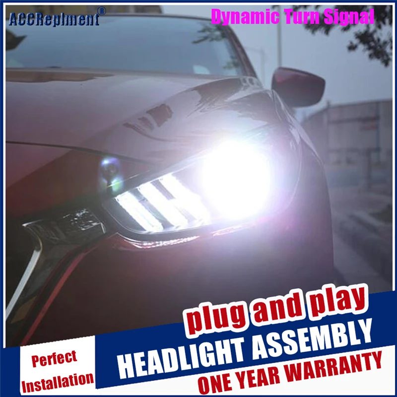 2017 2018 2019 динамический сигнал поворота светодиодный налобный фонарь для