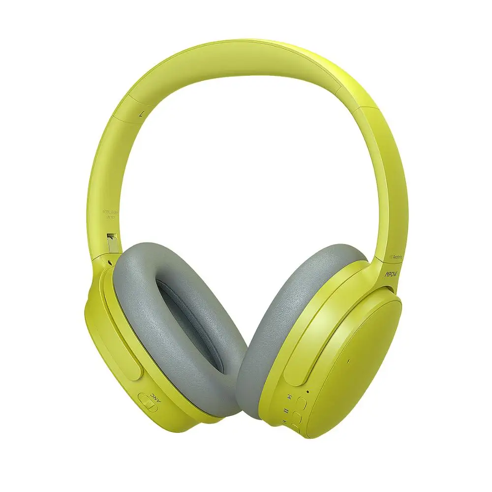Yellow Headphone Mpow H10 Hi-Fi стерео музыкальные гарнитуры наушники с шумоподавлением Накладные наушники 25H время воспроизведения беспроводные Bluetooth наушники с микрофоном - Цвет: Yellow Headphone