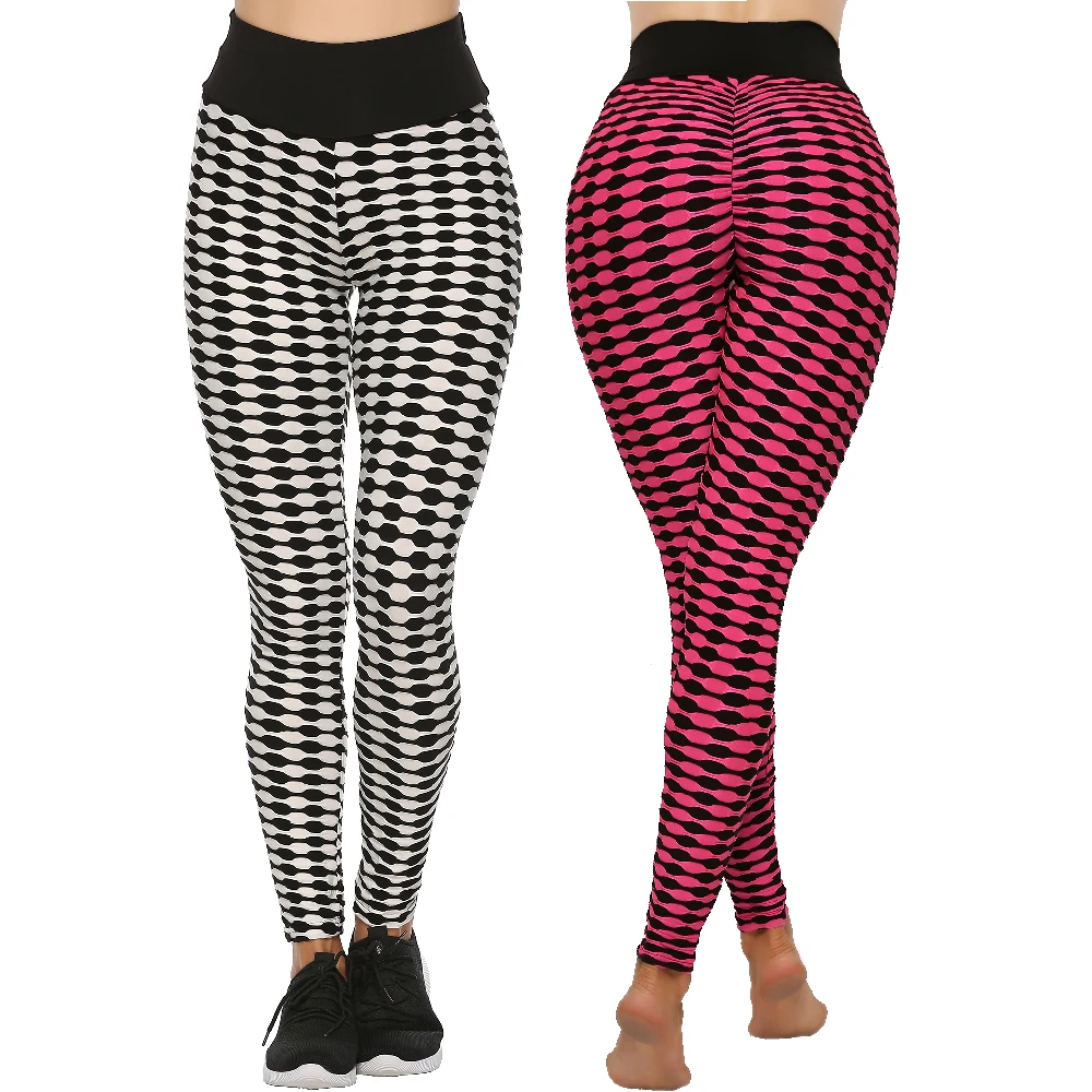 High Waist Leggings Women Fitness Clothes Slim Sport Running Workout Women's Pants Athleisure Female Plaid Sexy Gym | Женская одежда