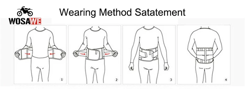WOSAWE мотоциклетный ремень с поддержкой талии защита для велосипеда почек