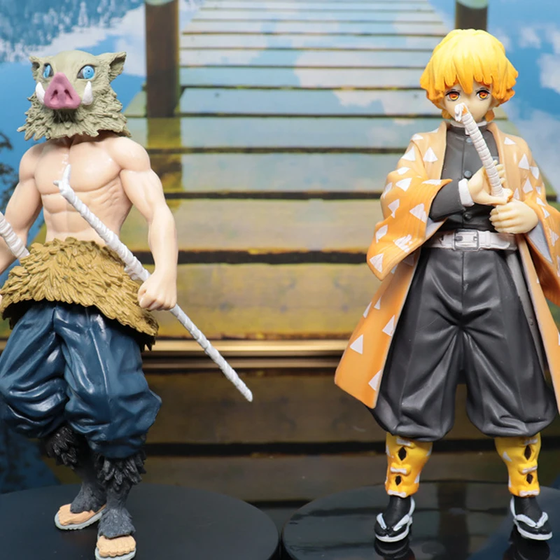 

Anime Toy Model Decoration Mouth Flat Nidouko Tanjiro My Wife Zenizu Inosuke Model Decoration