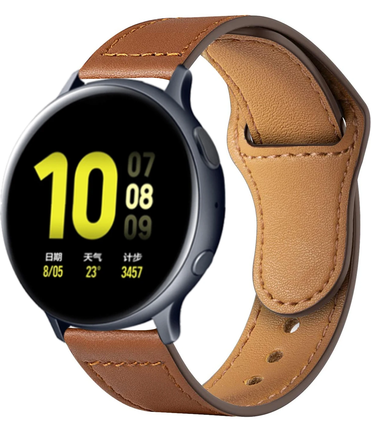 Кожаный ремешок для Samsung Galaxy watch 4/4 classic/Active 2/3/Gear S3 Frontier/amazfit GTR Huawei GT/2e/Pro | Наручные