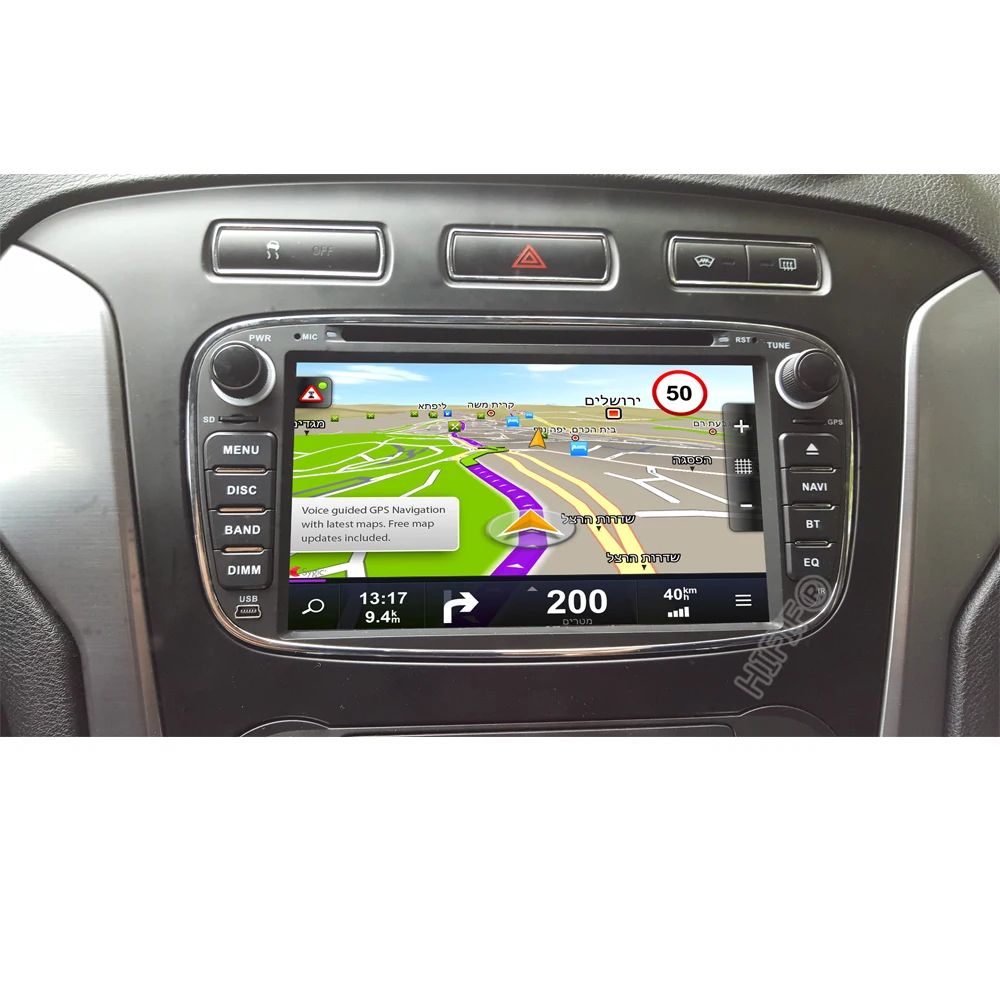 8 ядерный автомобильный DVD плеер 2 Din 7 дюймов Android 10 для Ford Mondeo/Focus GPS навигация Carplay