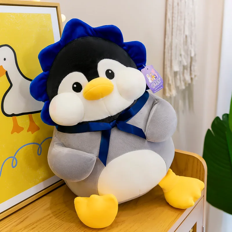 

Плюшевые игрушки в виде милых мультяшных пингвинов ха-ха, детские подарки для девочек, милые куклы Ragdoll, модель животного, большая подушка дл...