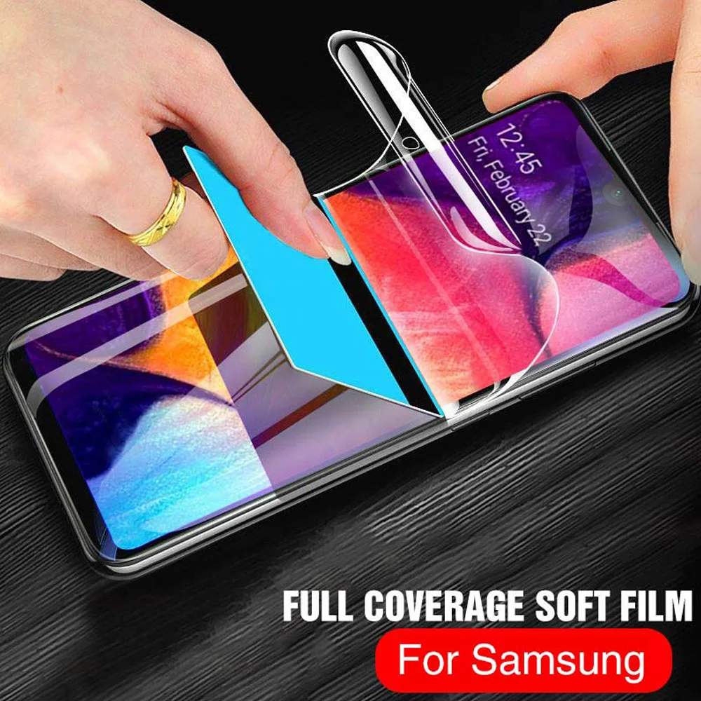 Мягкая Гидрогелевая пленка с полным покрытием для смартфона samsung galaxy A20E A90 A10 A20 A30