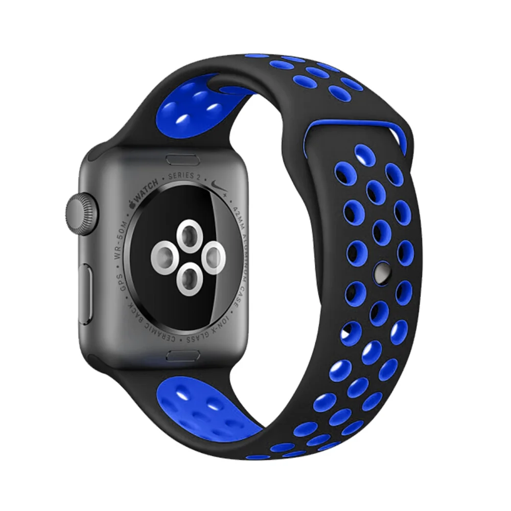 High quality 42mm 38mm 40mm 44mm strap for iphone watch band sports link Bracelet for Apple Watch band Silicone series 5 4 3 2 1