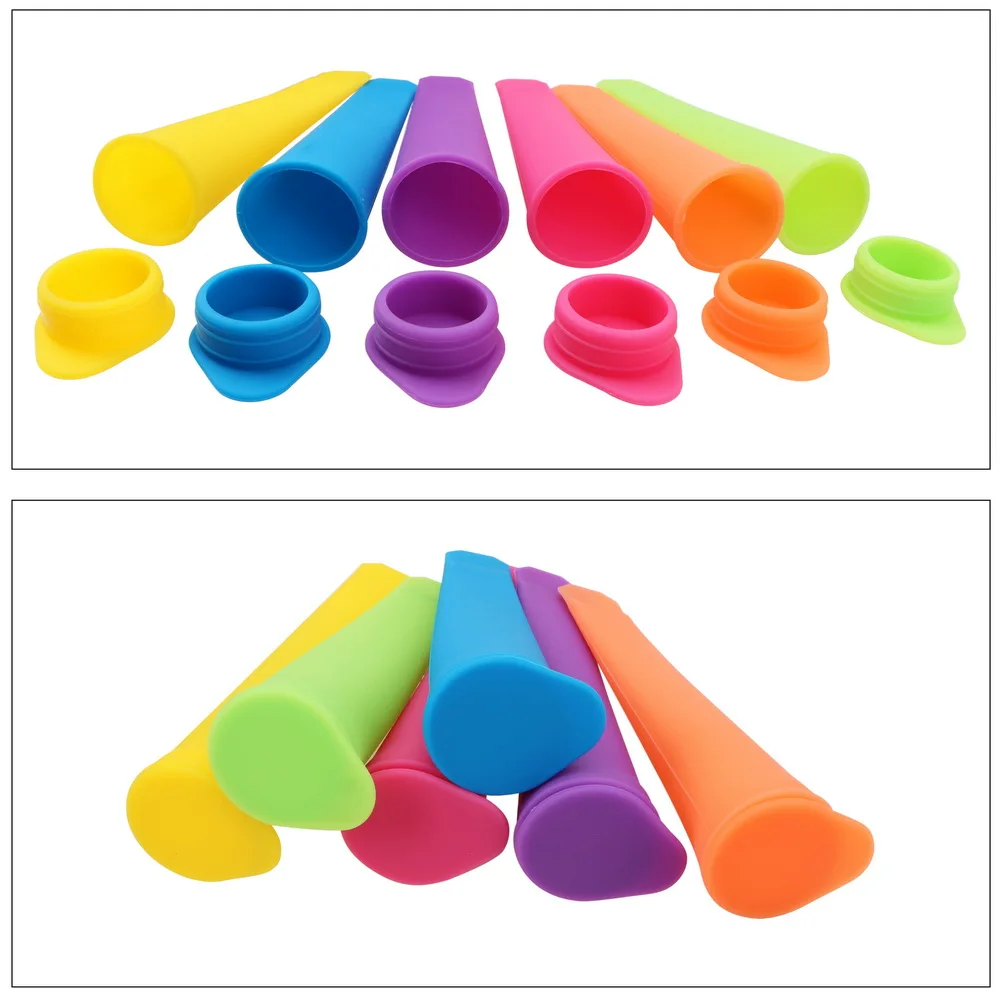 

Lolly Mold Silicone Ice Cream Molds Colorful Summer Popsicle Maker DIY Popsicle Ice Stick Maker Kitchen Tools