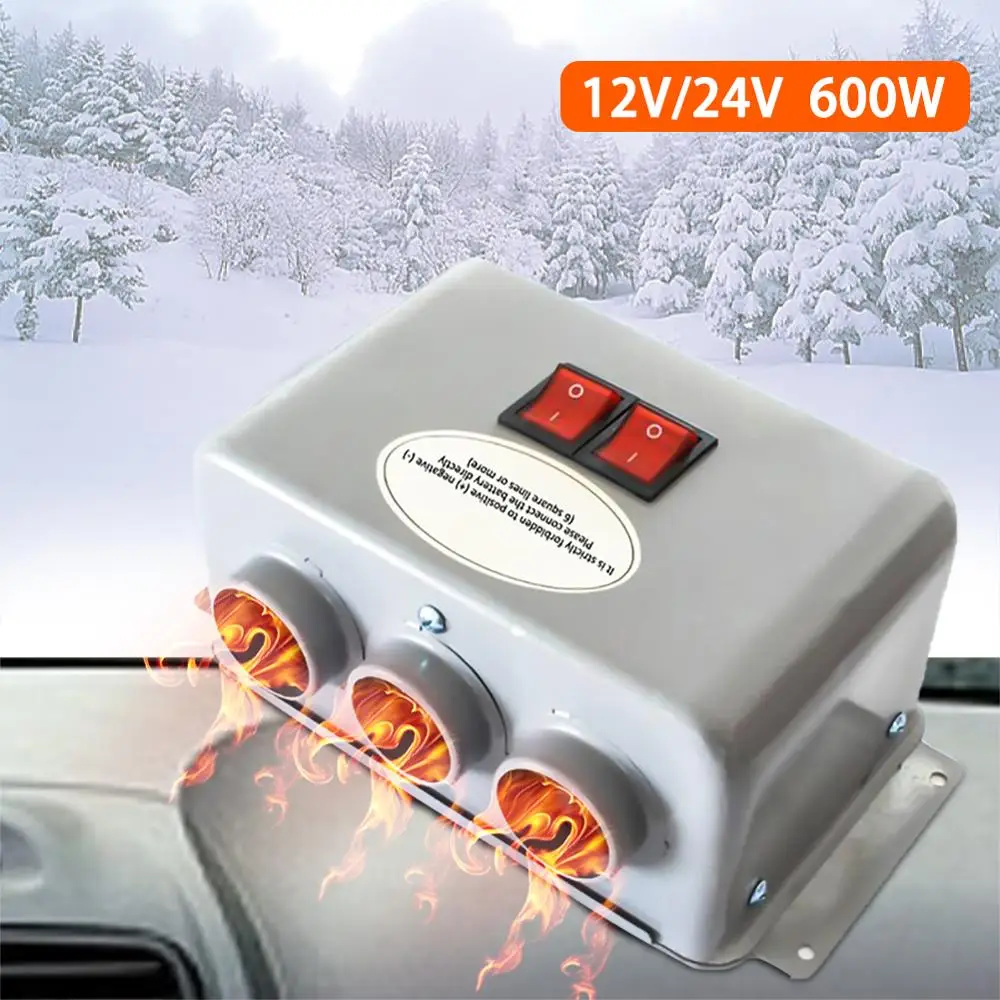 600W 12V/24V Автомобильный нагреватель быстрый нагрев вентилятор охлаждения двойной