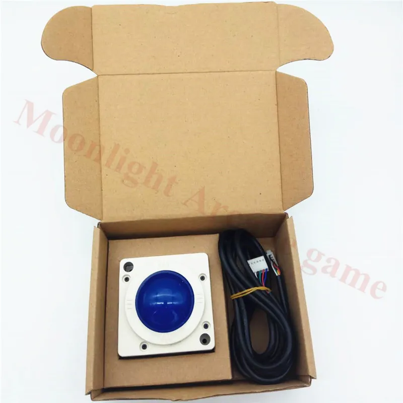 Аркадный светодиодный трекбол для мыши с подсветкой диаметром 60 в 1/4 5 см.