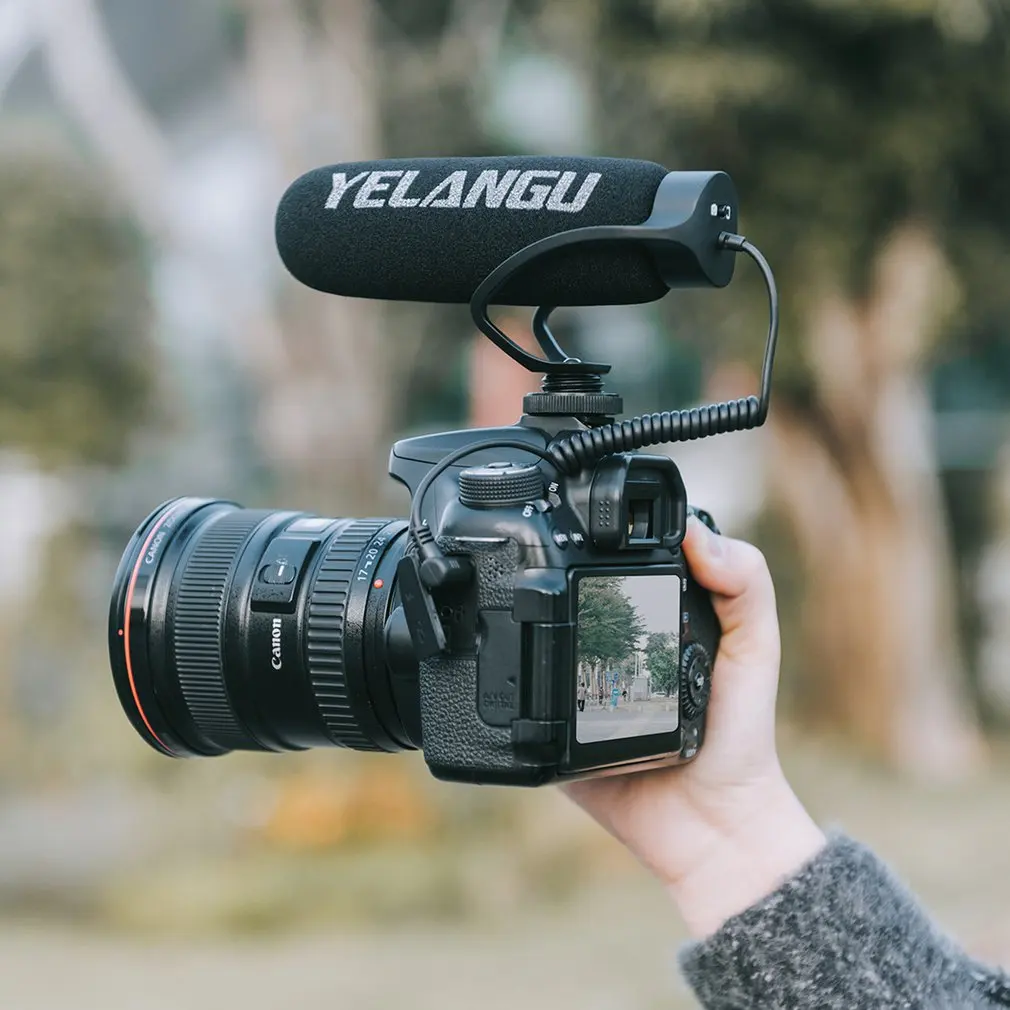 Универсальный видеомикрофон MIC08 со штекером 3 5 мм подходит для Canon Nikon и Sony
