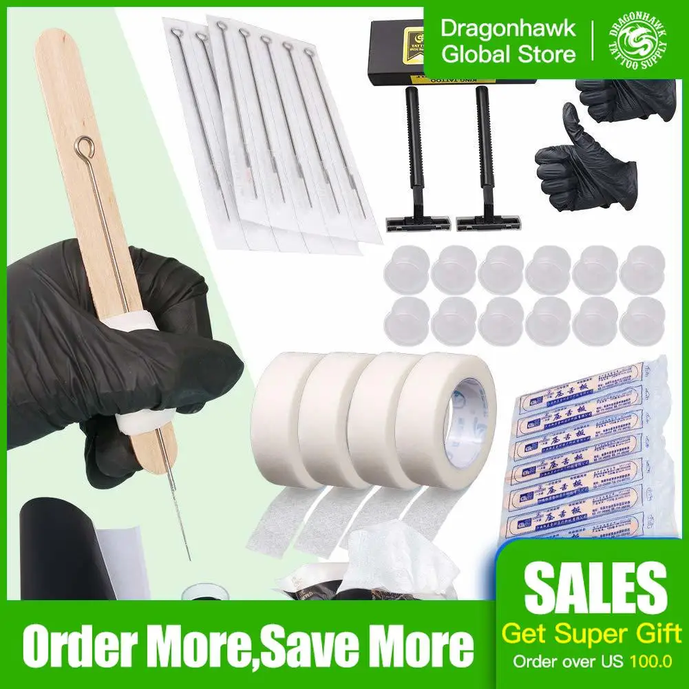 Полный Набор татуировок ручная работа на очистке безопасный для