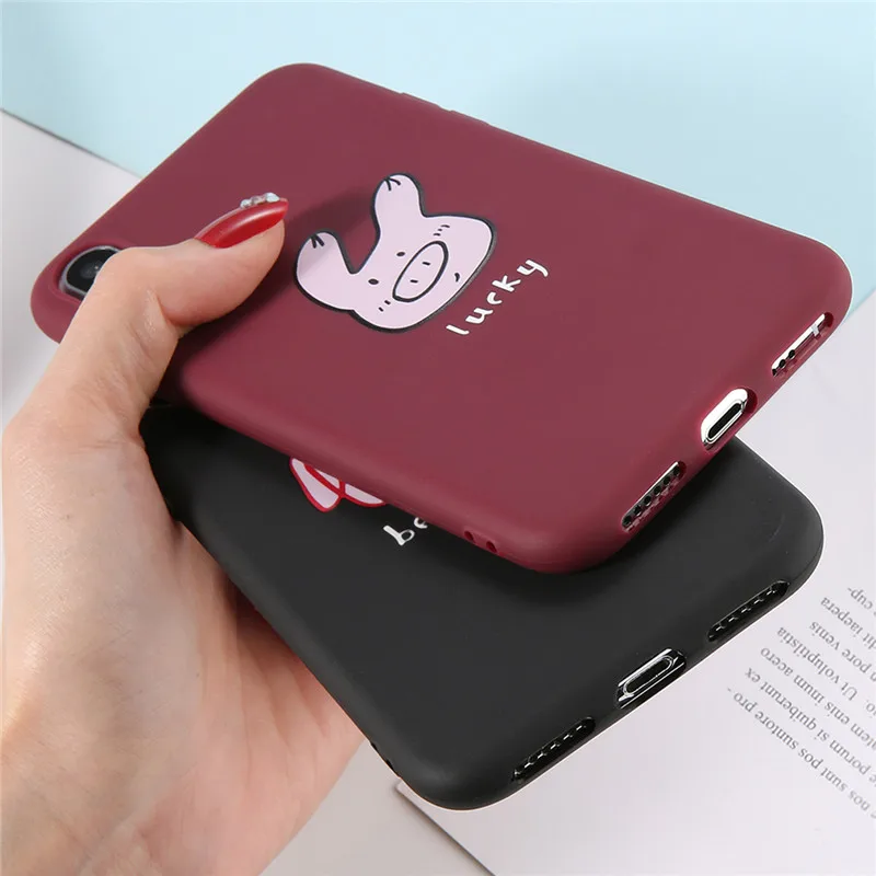 

Cartoon Animal Candy Color Phone Case For iPhone 11 Pro 12 Mini Pro Max 7 8 Plus X XR XSMax SE 2020 Soft TPU Silicone Back Cover