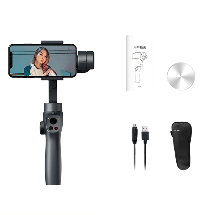 

Newest Design Smart Face Tracking Anti-Shake Selfie Stick Three-Axis Stabilizer Handheld Gimbal