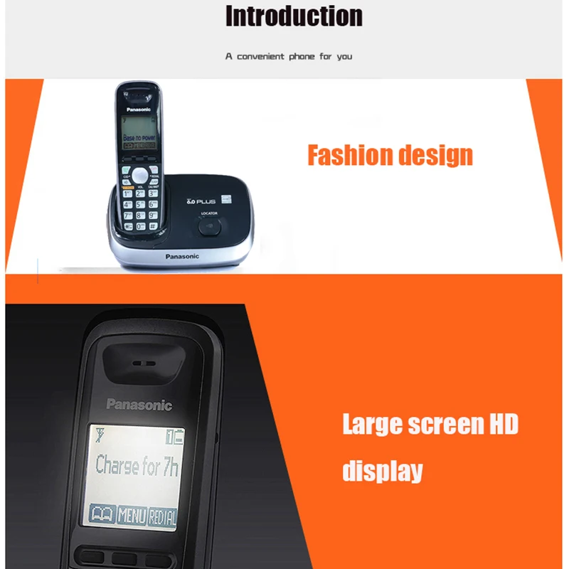 Цифровой беспроводной телефон с функцией громкой связи стационарный для офиса и