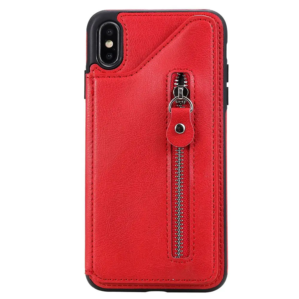 Однотонные флип-Чехлы KISSCASE для iPhone 7 Plus, чехол 6 6s 6plus 6s Plus, мягкий чехол из ТПУ чехол для iPhone 7 8 8Plus XR XS MAX - Цвет: Красный