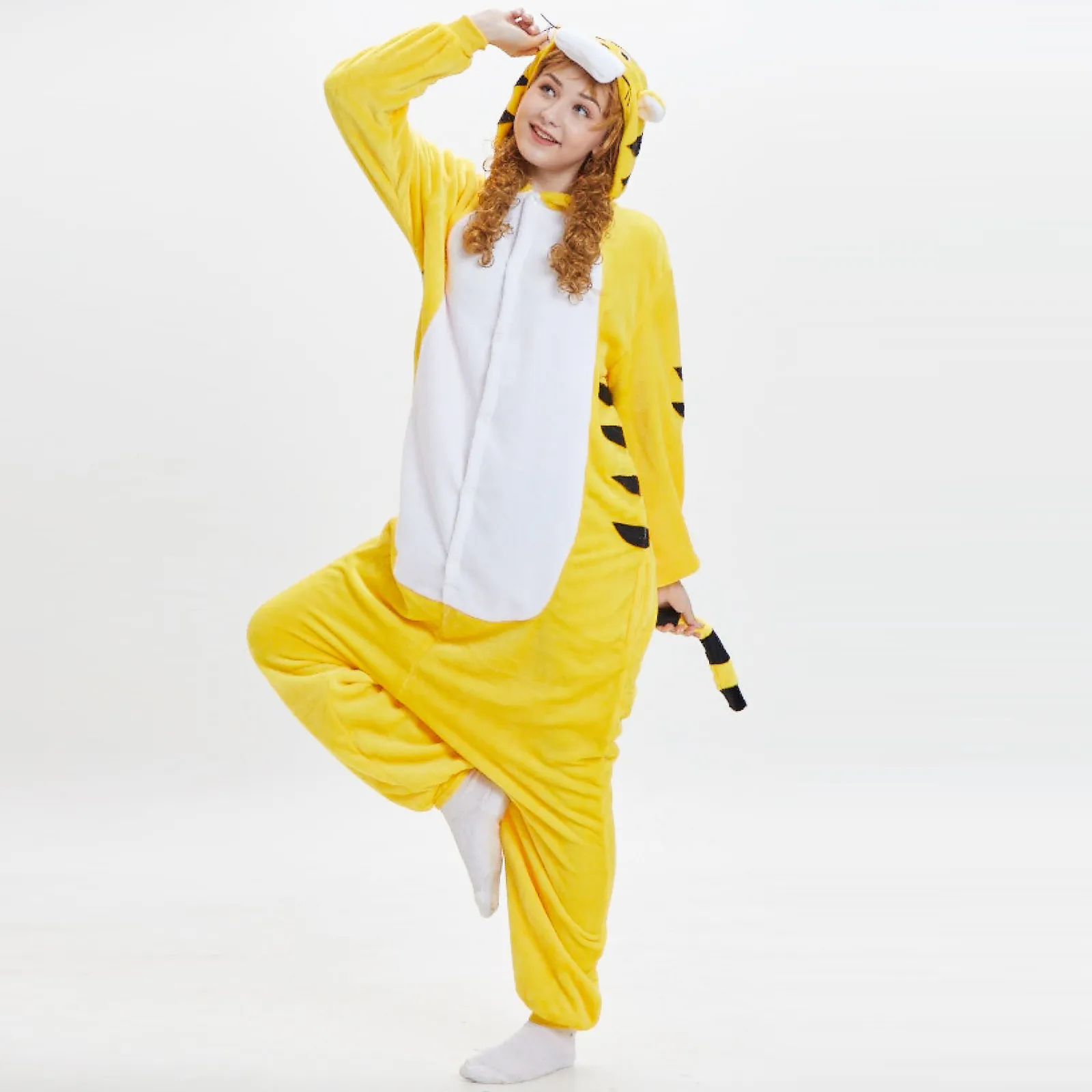 

Adult Animal Pajamas Suit Warm Soft Sleepwear Winter Jumpsuit Cosplay Flannel Cartoon Animal Pajamas Lovely Keep Warm Pajamas