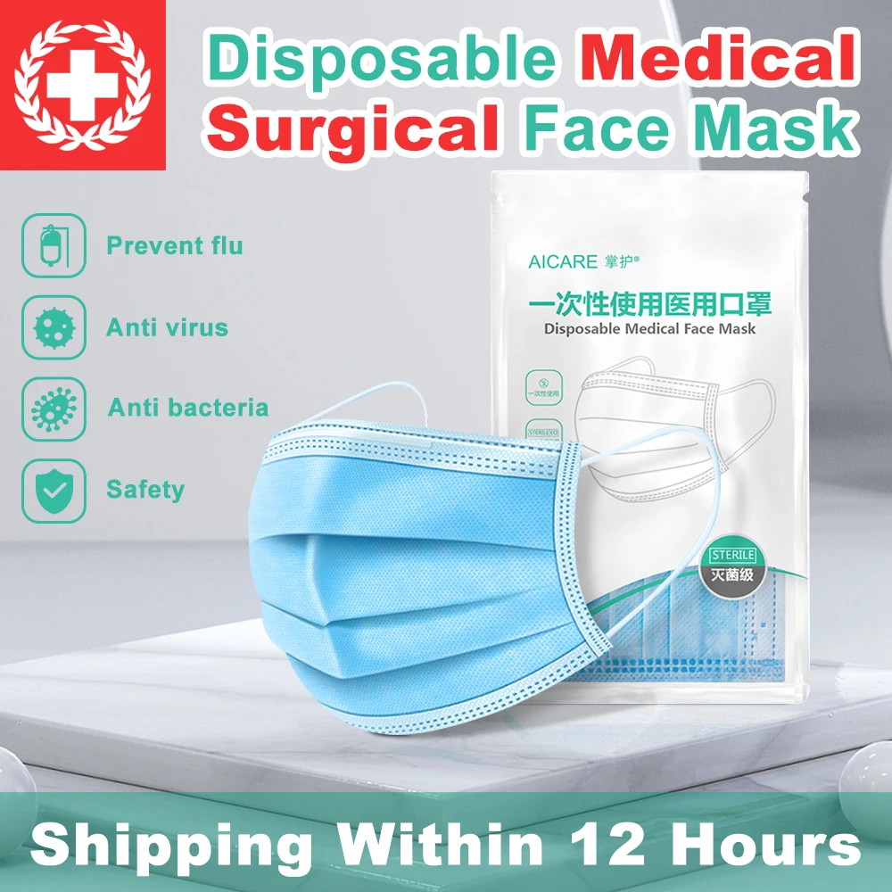 

Одноразовые Медицинские Хирургические маски для лица, одобренная рта, защитная одноразовая противовирусная Гигиеничная маска для взрослы...