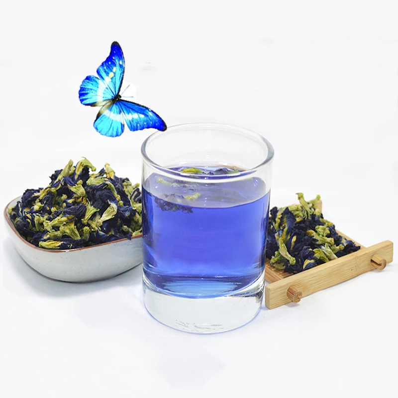 

High Quality Clitoria Ternatea Tea.Blue Butterfly Pea tea.Dried Clitoria kordofan pea flower.Thailand.kitchen Toy.Vitamin A