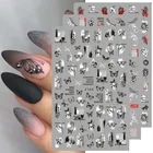 Наклейки для ногтей, Бабочка, Божья коровка