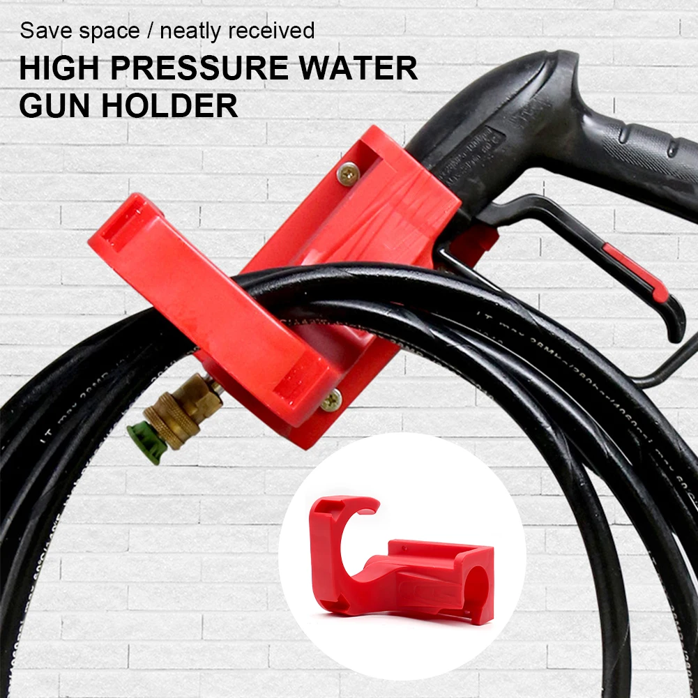 

Высокая Давление автомойка пистолет держатель подвесная полка настенные шайбы автомобиля Скоба крючок для шланга держатель для хранения д...