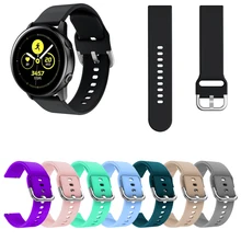 20mm Soft Silicone Replacement Watch Band Strap for Samsung Galaxy Watch Active Sports Watch Band Wr