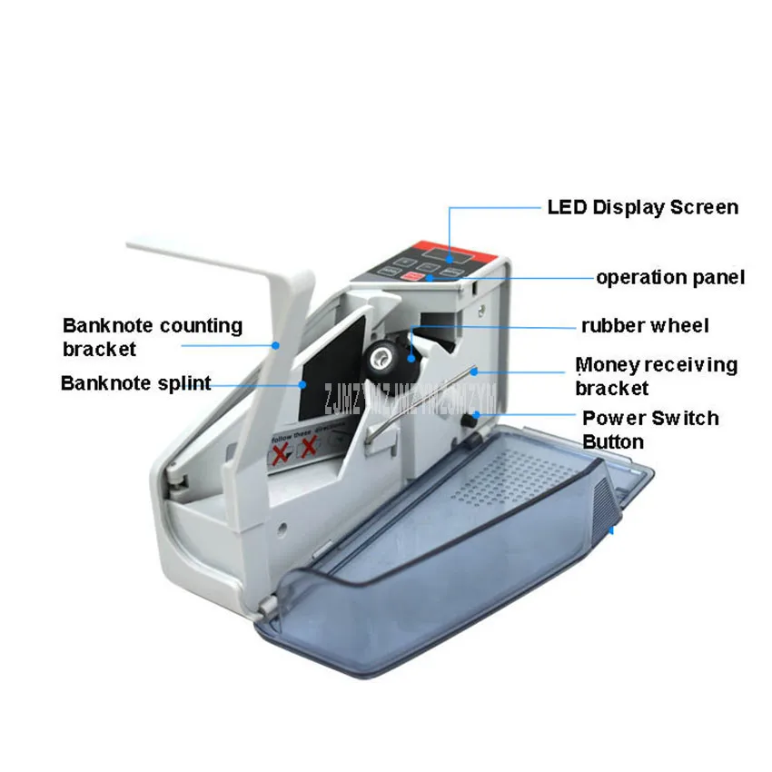 Мини машина для счета валюты счетчик банкнот 600 листов/мин портативная подсчета
