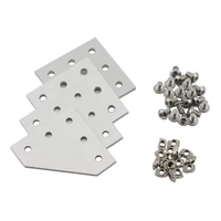 2020 series l shape joint plate bracket kit include joint plate t slot nuts hex screw for 6mm slot aluminum profile