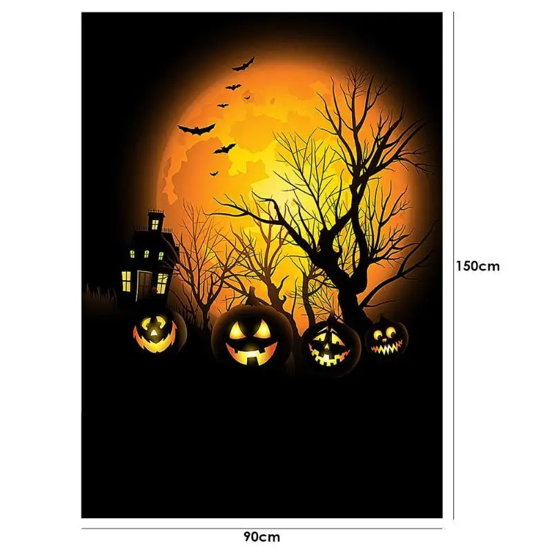 Украшения для Хэллоуина фон настенный фотографический тканевый реквизит