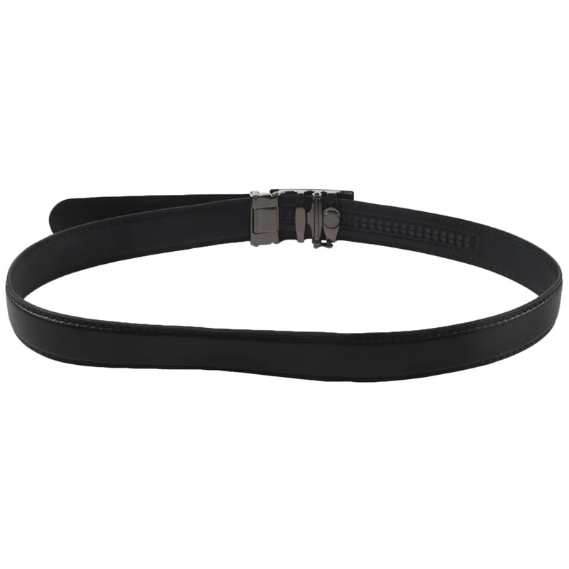 

Luxury Black Leather Automatic Mens Casual Waistband Waist Strap Belt Belts