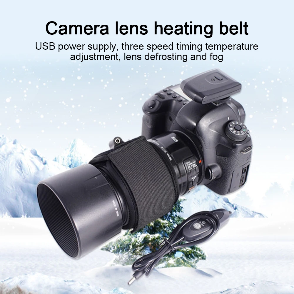 EYSDON Telescope Lens Anti Fog Heater Defogging Strap USB Dew Remover ​Warmer Belt