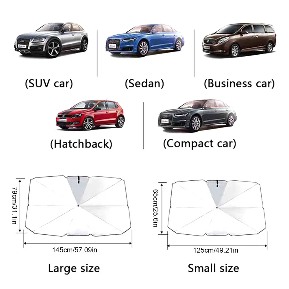 Наружный автомобильный Солнцезащитный УФ чехол на лобовое стекло Складная