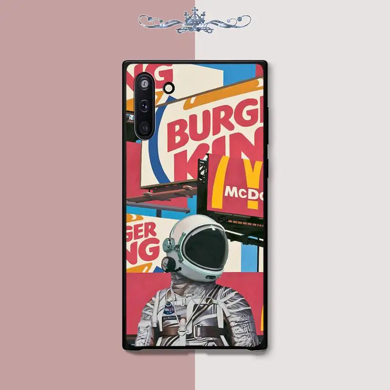 Силиконовый чехол для телефона с космосом луной астронавтом Samsung Galaxy J2 J3 J4 Plus J5 Prime