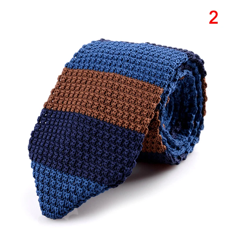 

Men Classic Knitted Crochet Necktie Neckwear 7cm for Wedding Party Business d88
