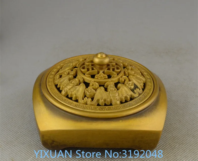 

Antique miscellaneous collection antique square incense burner incense burner bronze ornaments