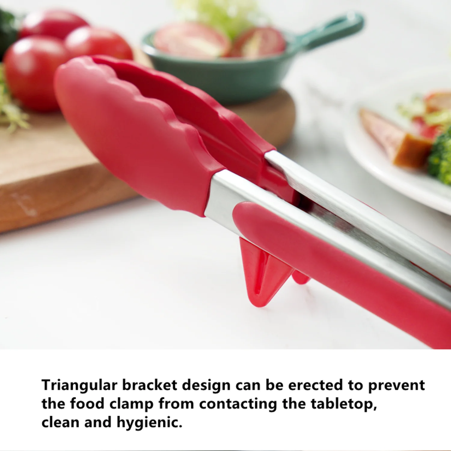 

Stainless Steel Silicone Food Tongs 9/12 inch Two-Piece Set Barbecue Tongs Locking Kitchen Tongs with Silicon Tips Kitchen Tools
