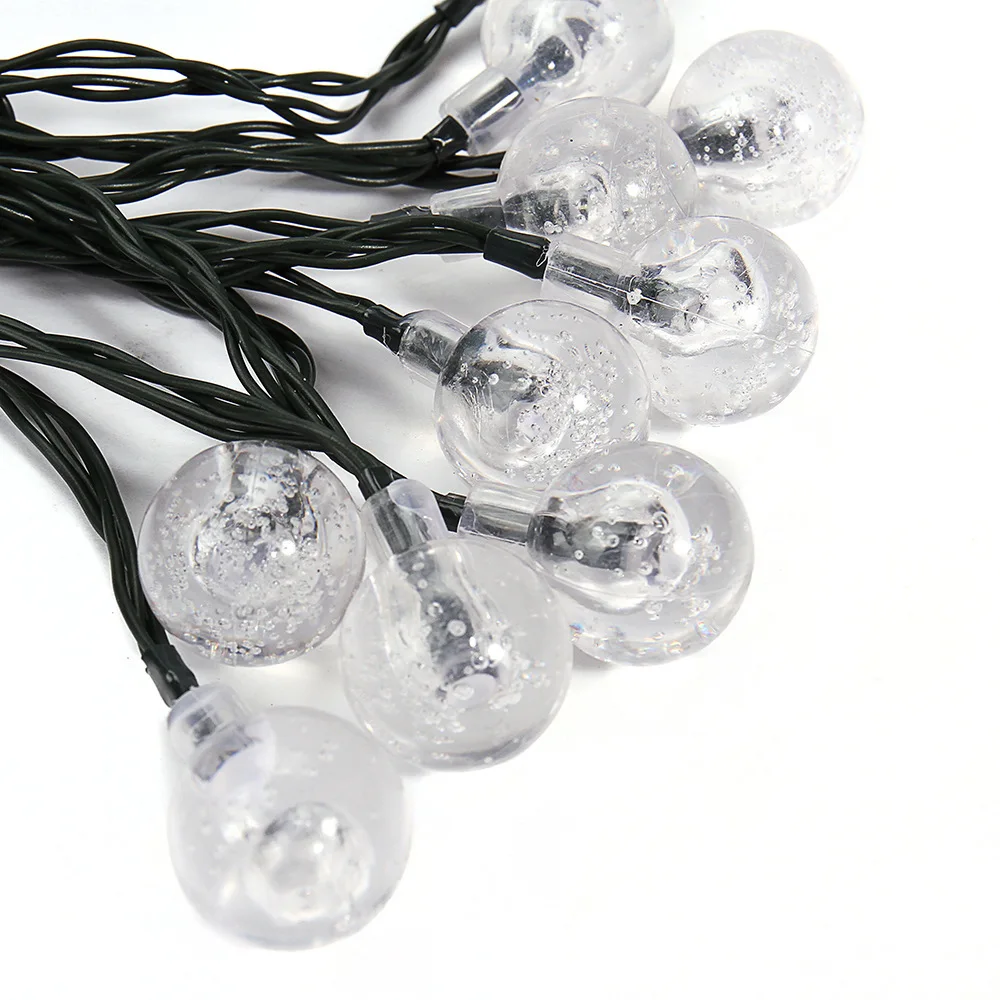 Солнечные гирлянды хрустальный шар глобус водонепроницаемый наружное украшение