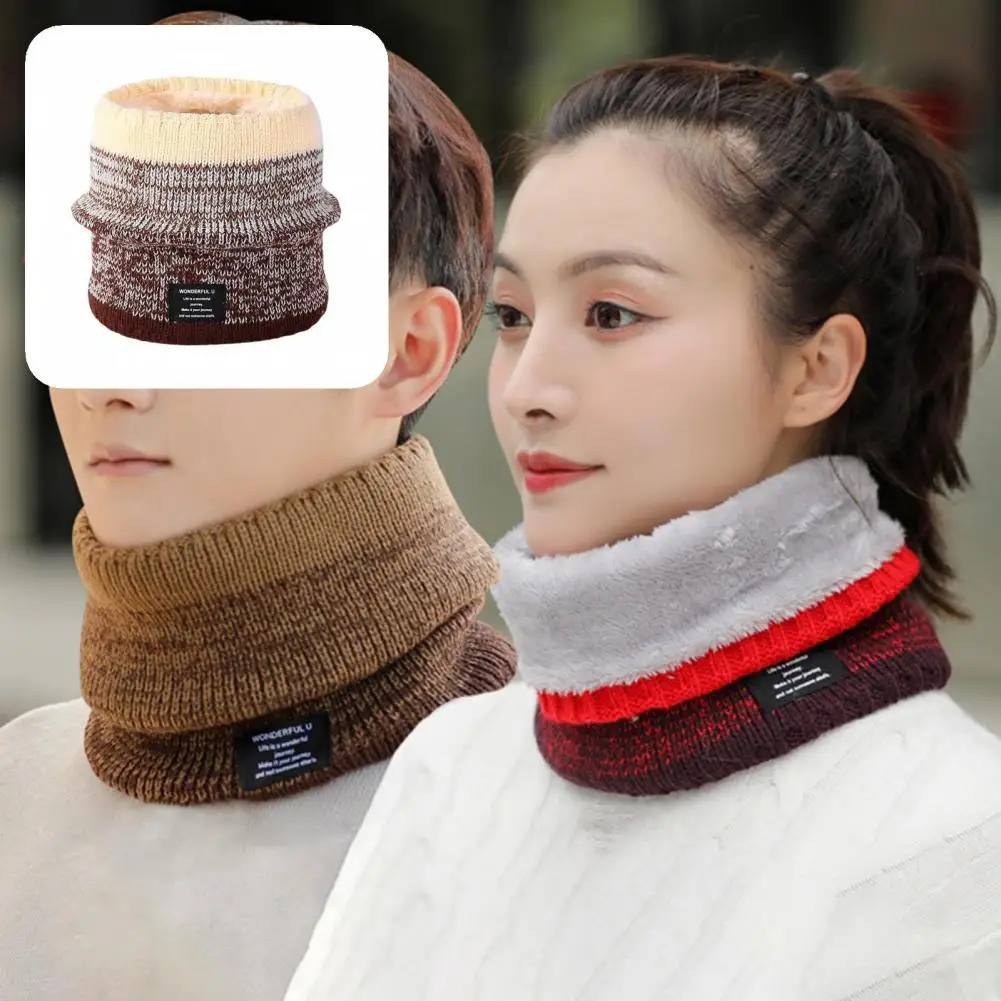 

Face Scarf Reliable Neck Face Scarf Knitted Women Men Neck Scarf