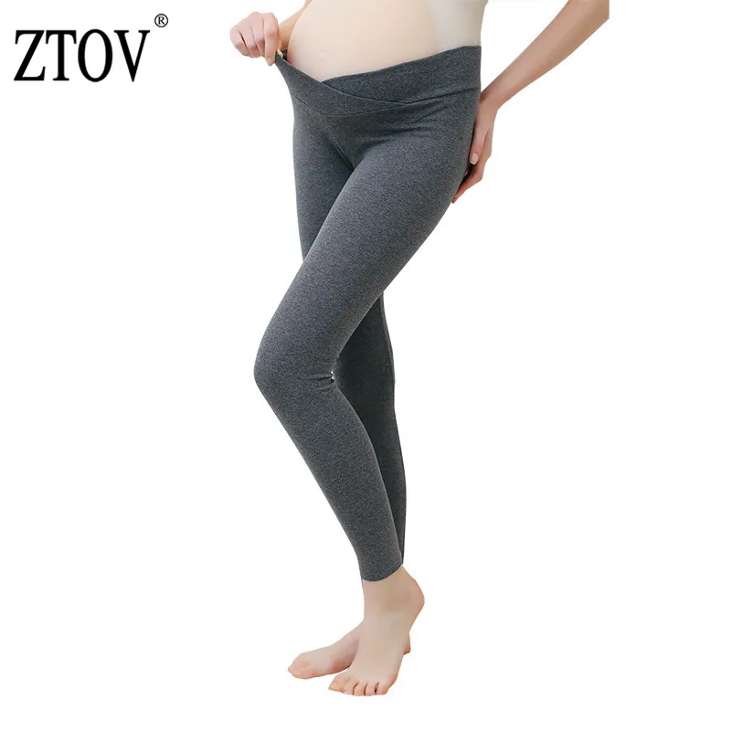 ZTOV 2017 Весна Материнства Леггинсы с Низкой Талией Беременности Живот Брюки Для
