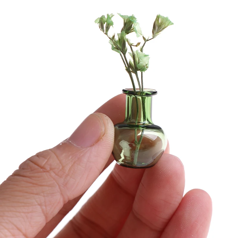 

1PC 1/12 Dollhouse Decor Mini Vase Miniature Landscape Sand Table Model Diy Children Kids Toy Doll Accessories