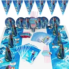 Disney, шапка для дня рождения, Детская одноразовая посуда, женский подарок на крестины, 83 шт.