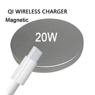 Магнитное Беспроводное зарядное устройство для iPhone 12 Pro Max Qi 20 Вт PD, быстрая Беспроводная зарядка, Индукционная подставка, зарядное устройство, магнитное зарядное устройство
