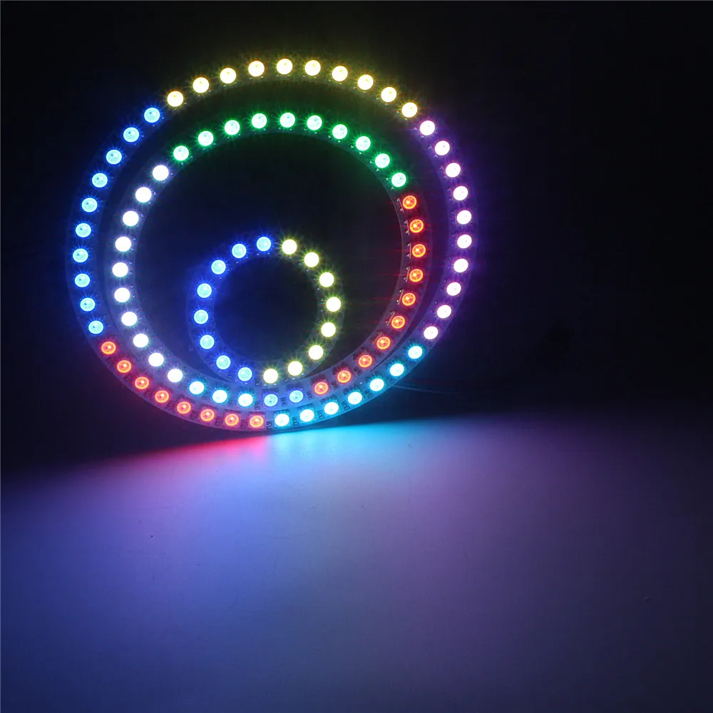 Светодиодный модуль Ring WS2812B 8/16/24/35/45 бит светодиодный светильник 5050 RGB Dream Color WS2812 ic