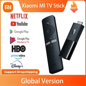 global version xiaomi mi tv stick android tv 9 0 quad core 1080p dolby dts hd decoding 1gb ram 8gb rom google assistant netflix free global shipping