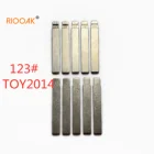 RIOOAK 10 шт.лот #123 lishi TOY2014 металлический пустой откидной ключ KD VVDI пульт дистанционного управления для TOYOTA новые модели COROLLA LEVIN