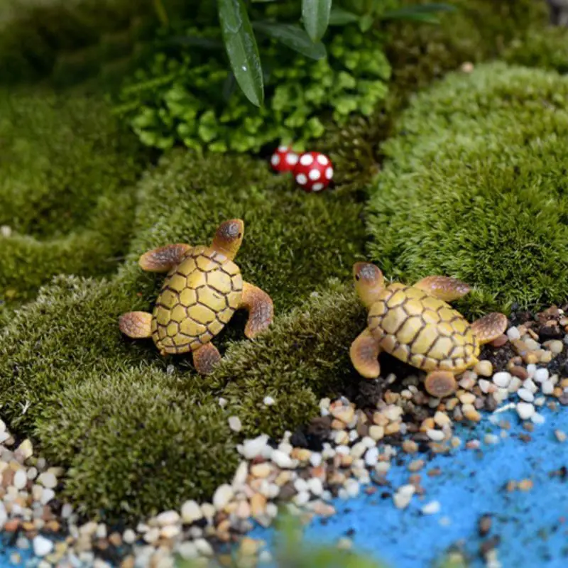 1 шт. мини Реалистичная морская модель черепахи настольный орнамент в виде фигур