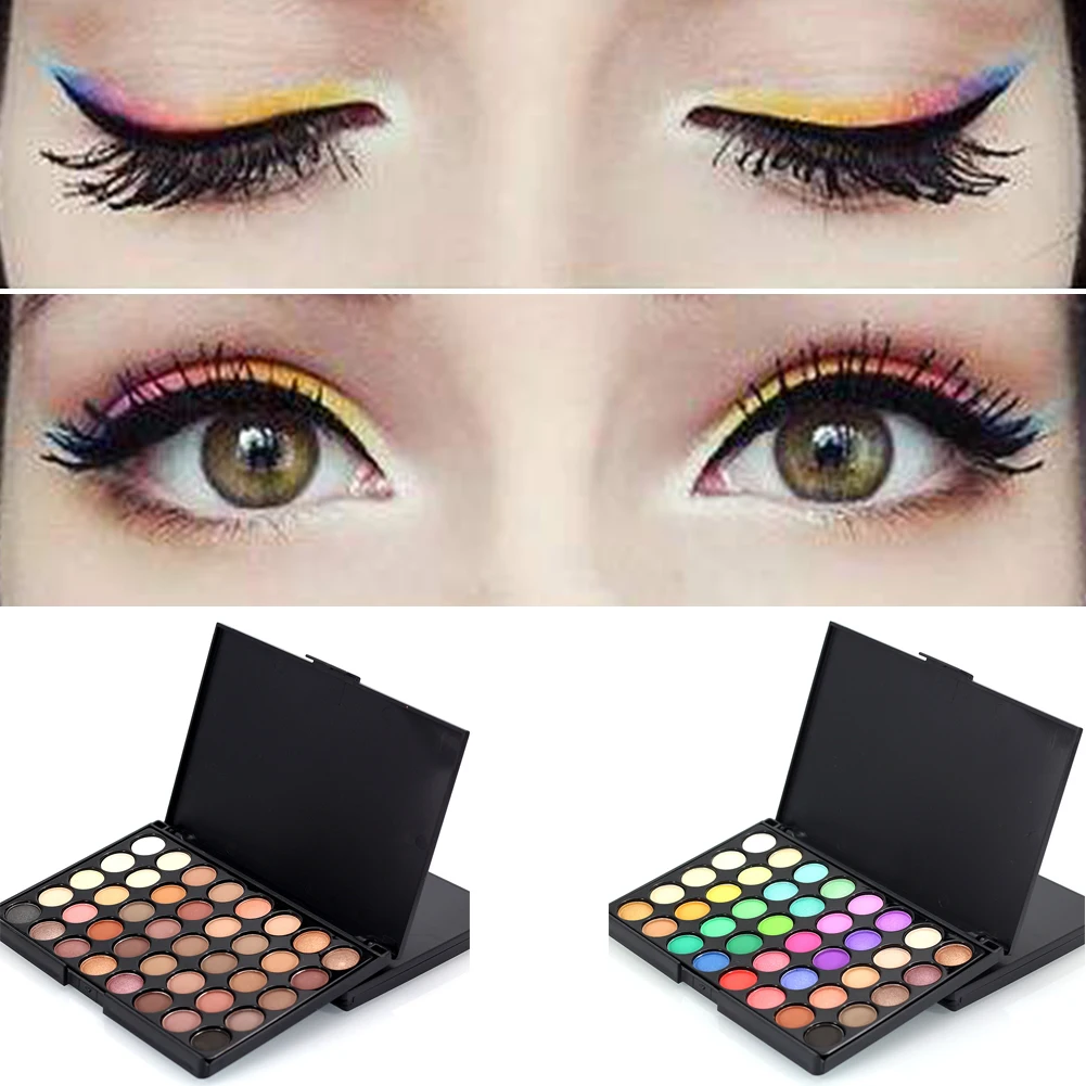 Лидер продаж косметика 40 цветов мерцающие матовые тени для век палитра макияжа