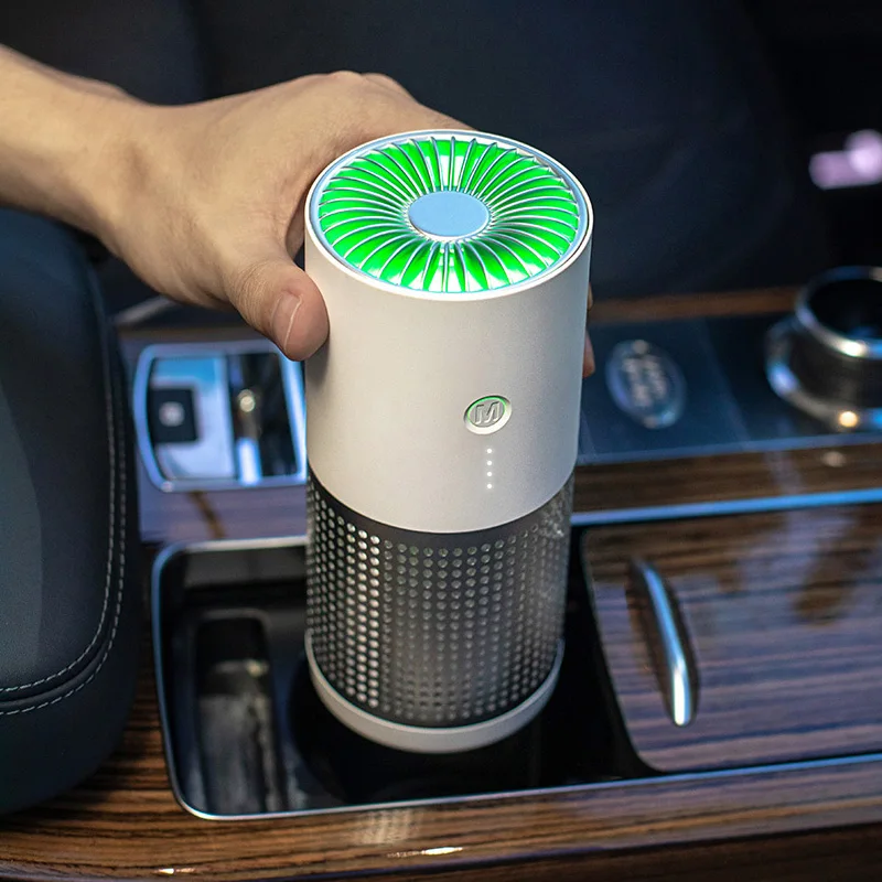 

White Dolphin AP02 Mini Smart Car Air Purifier Remove Formaldehyde Negative Ions with HEPA Filters Cleaner For Car Home Office