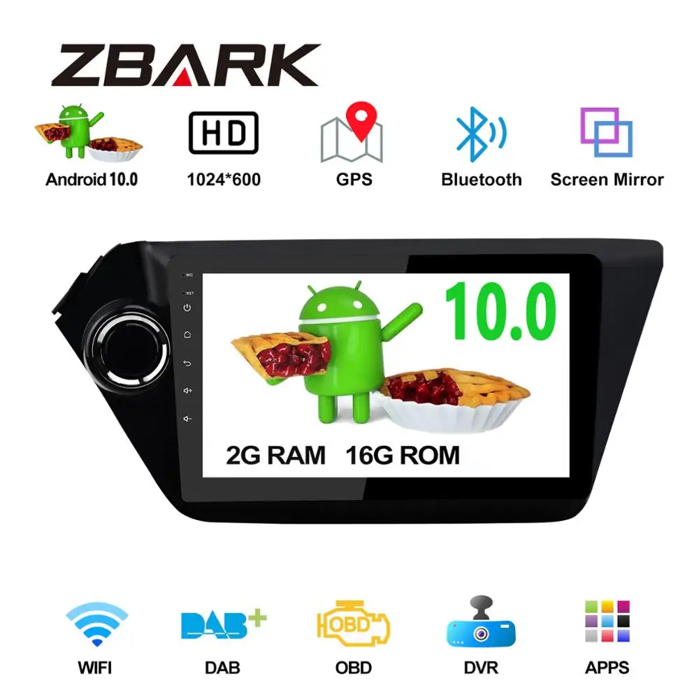 Автомагнитола 2 Din 9 дюймов Android 10 0 Гб ОЗУ GPS навигатор для KIA RIO 3 2011 2012 2013 2014 2016
