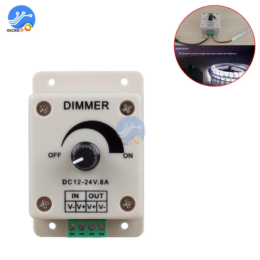 Регулятор яркости светодиодный лампы регулятор напряжения для умного дома 12 В 24 8